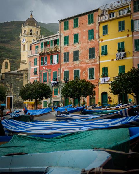 Boats in Monterosso picture