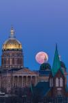 Pink Supermoon Over Capitol #1