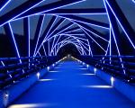 High Trestle Bridge in Blue