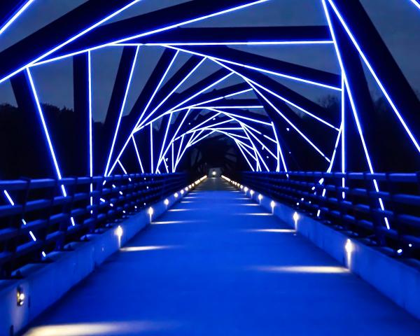 High Trestle Bridge in Blue picture