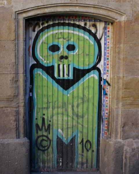 Green Graffiti in Barcelona