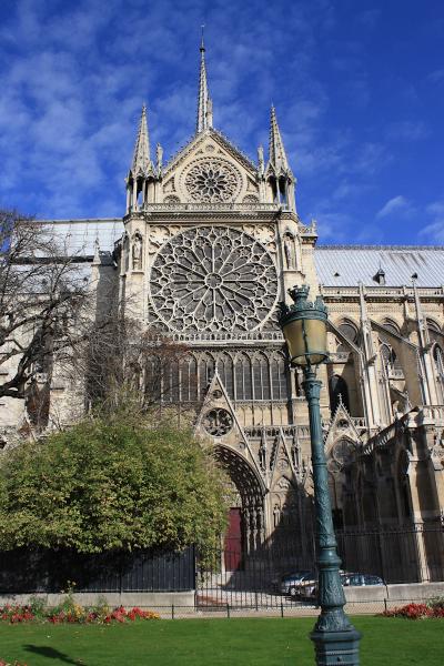 Notre Dame Rose Window Exterior