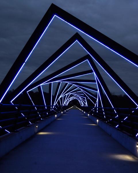 High Trestle Bridge Winter Sky V