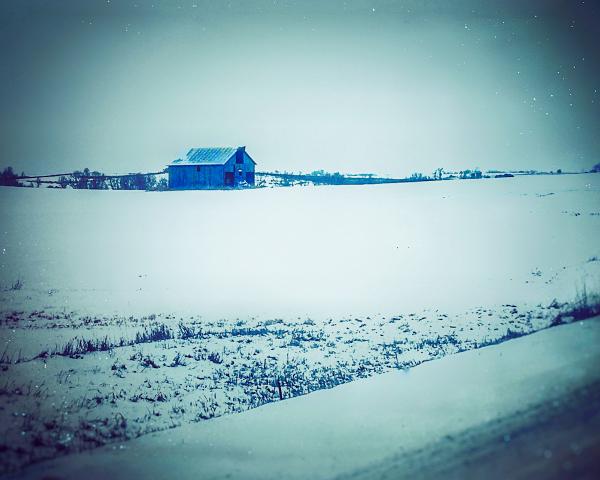 Barn in Winter picture