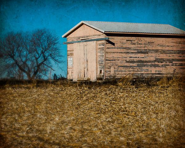 Pink Weathered Barn