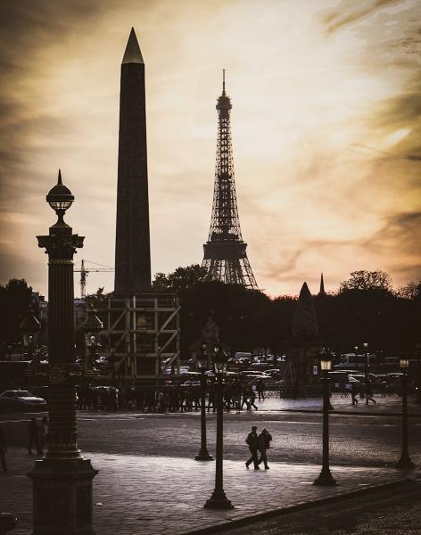 Obelisk and Eiffel picture