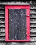 Red Wooden Window