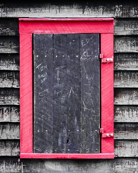 Red Wooden Window picture