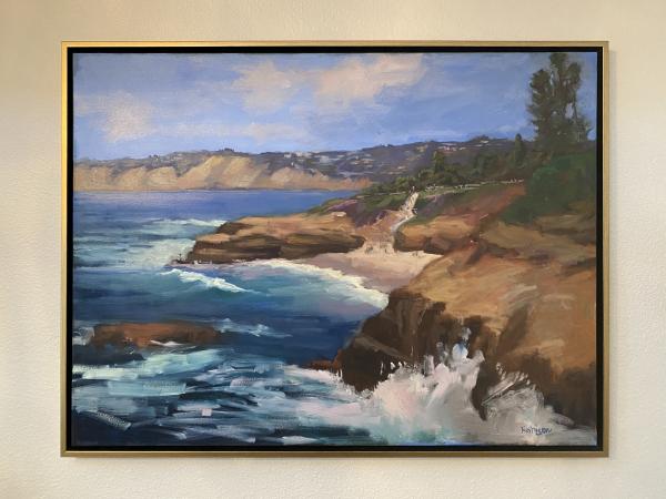 La Jolla Coast 30"x 40" original oil picture