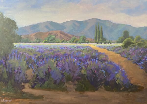 Lavender Field 40x 60 Oil picture