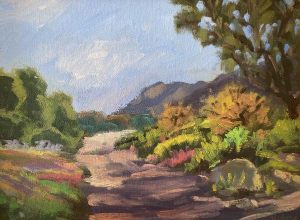 Wildflower Path 9x12 Oil picture