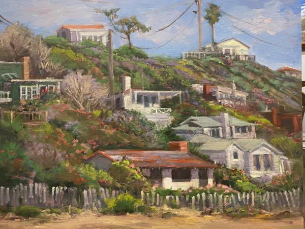 Crystal Cove Cottages 20”x24” oil