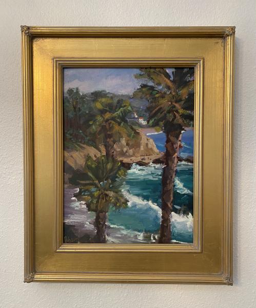 California Coast Palms 16x12 Oil picture