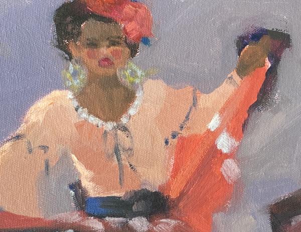 Folklorico Dancers 16x20 Oil picture