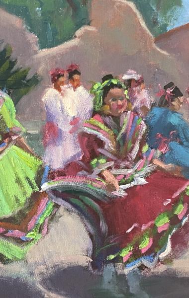 Ballet Folklorico 20x24 Oil picture