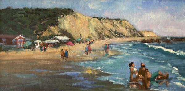 Beach Day 12x24 Oil