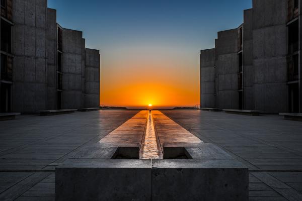 Salk Autumnal Equinox Sunset - Metal Print