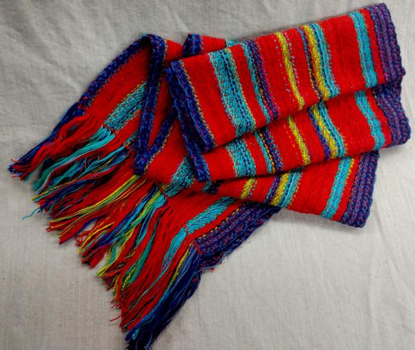 Wider Scarves- Fiesta Red Scarf picture