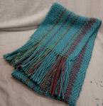 Blue Beach Fluffy Scarf