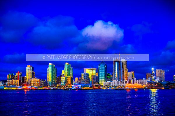 San Diego Skyline at Night © Patti Andre