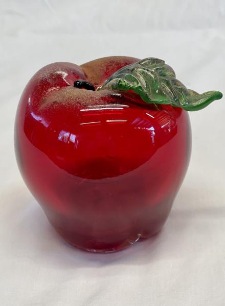 Red Apple Handblown Glass