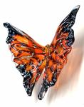 Monarch Butterfly glass wall sculpture