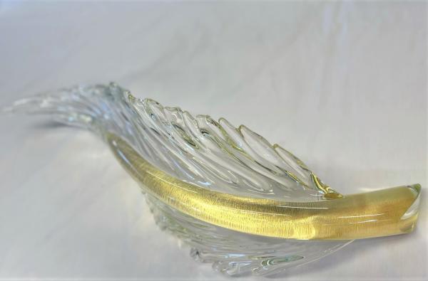 Crystal Clear Glass Feather