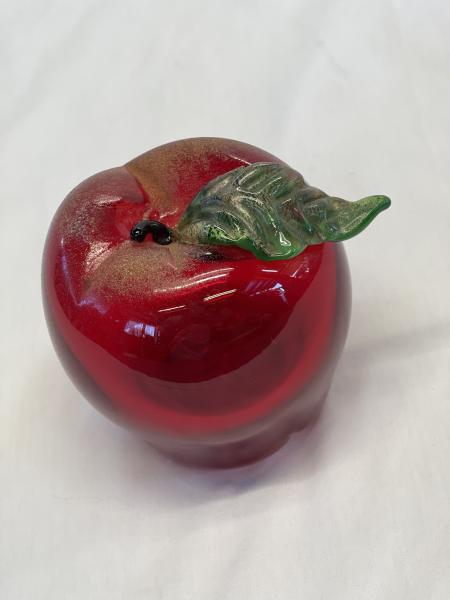 Red Apple Handblown Glass picture