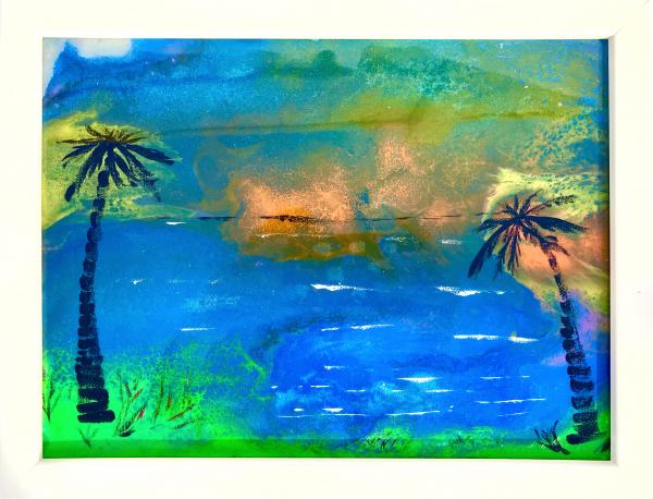 Palm Trees Acrylic Painting
