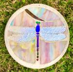 Dragonfly Glass & Concrete Stepping Stone