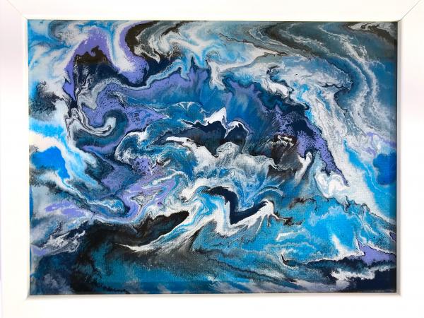 Black Swirl Acrylic Painting