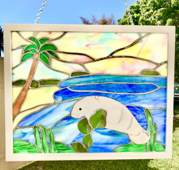 Manatee Stained Glass