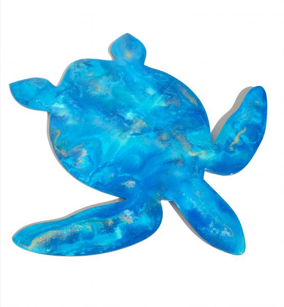 Acrylic Pour Sea Turtle