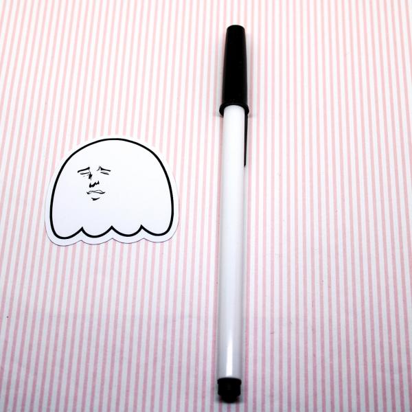 Yaoi Face Ghost Sticker picture