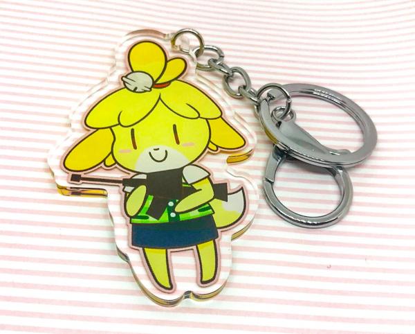 Isabelle Machine Gun Charm - Animal Crossing picture