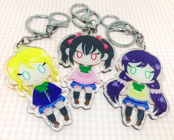 Love Live Muse 2.5" Glitter Charms picture