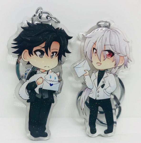 Mystic Messenger Glitter Acrylic Charms picture