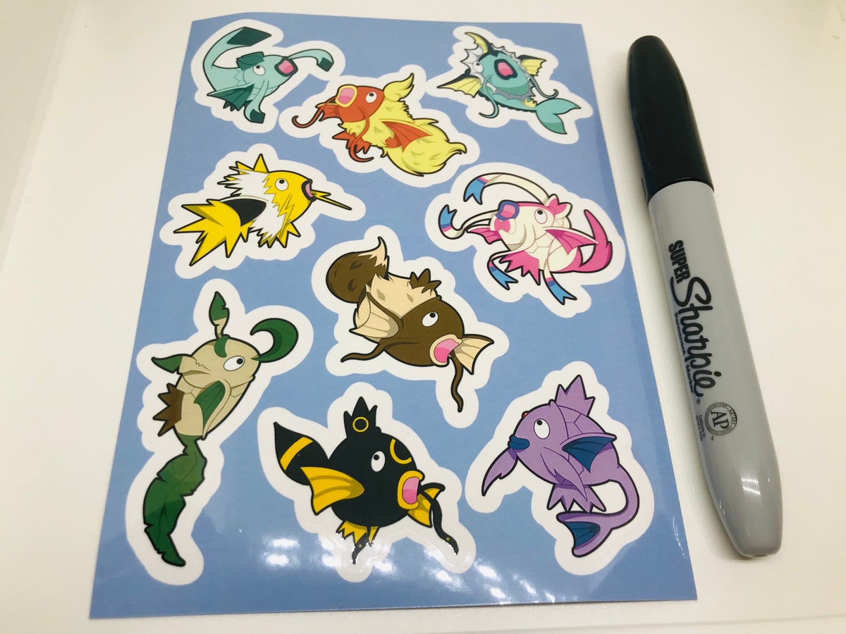 Eeveelution Magikarp Sticker Sheet picture