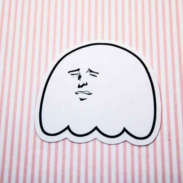 Yaoi Face Ghost Sticker picture