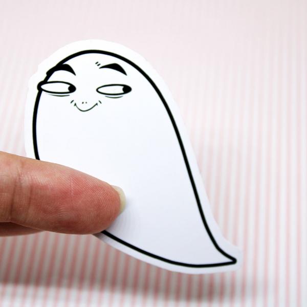 Smug Ghost Sticker picture