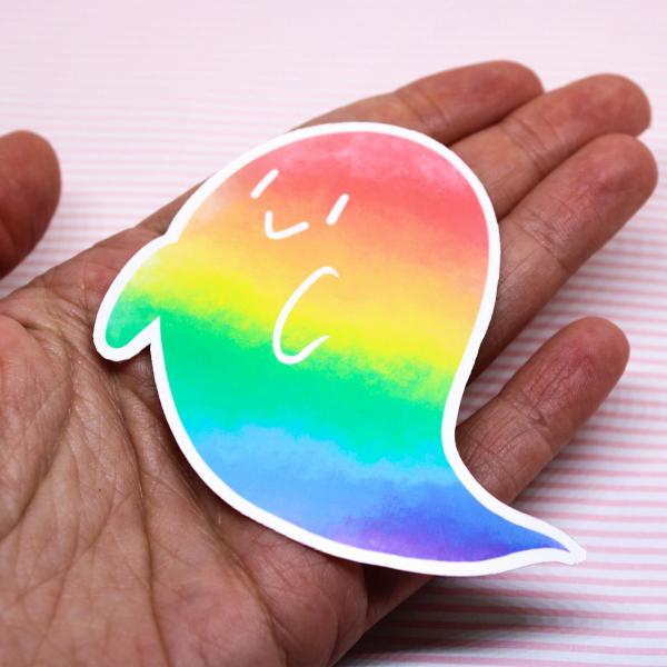 Rainbow Ghost Sticker picture