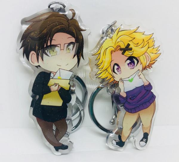 Mystic Messenger Glitter Acrylic Charms picture