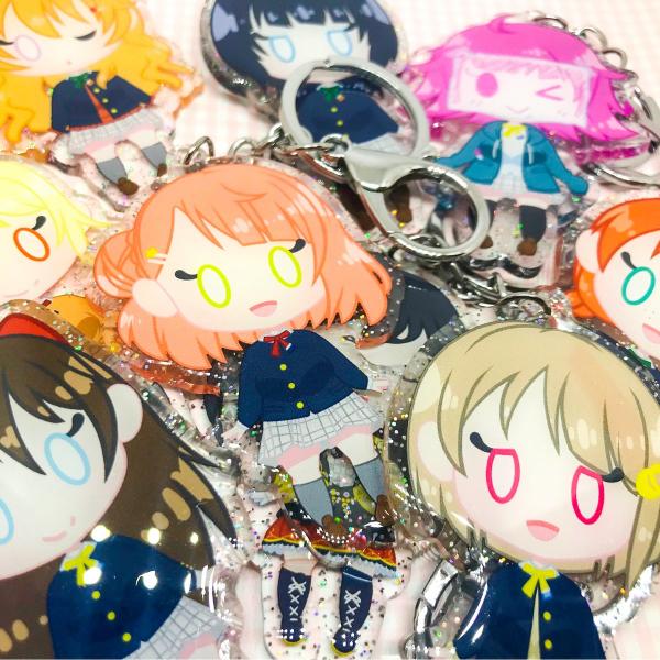 Love Live Nijigasaki 2.5" Glitter Charms picture