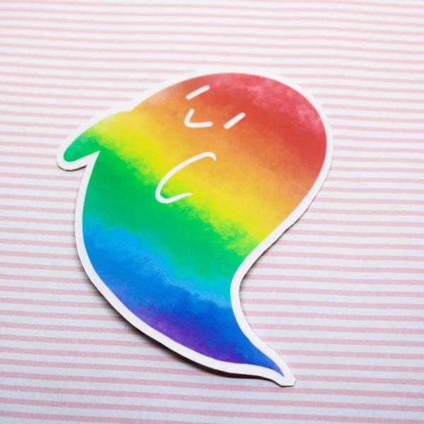 Rainbow Ghost Sticker picture