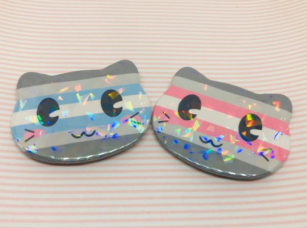 Demiboy & Demigirl Cat Buttons picture