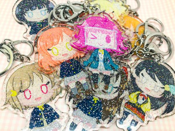 Love Live Nijigasaki 2.5" Glitter Charms picture