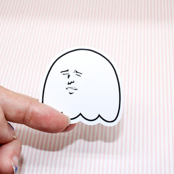 Yaoi Face Ghost Sticker picture