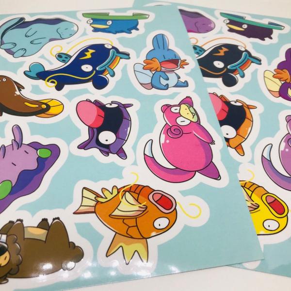 Dumb Pokemon Sticker Sheet