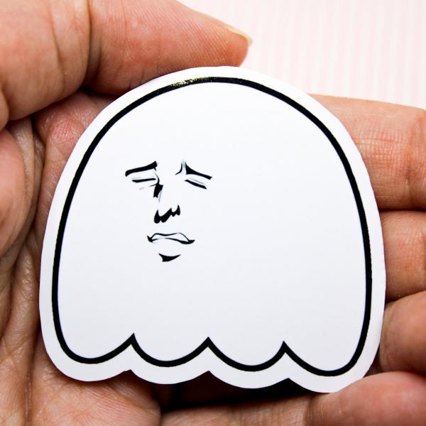 Yaoi Face Ghost Sticker picture