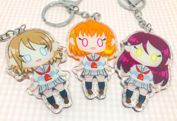 Love Live Aquors 2.5" Glitter Charms picture